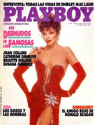 Playboy Argentina August 1988, , Covergirl Joan Collins (Nude)