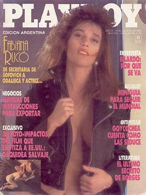 Playboy Argentina August 1990 magazine back issue Playboy (Argentina) magizine back copy 