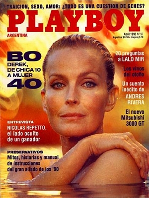 Playboy Argentina April 1995, , Covergirl Bo Derek (Nude)