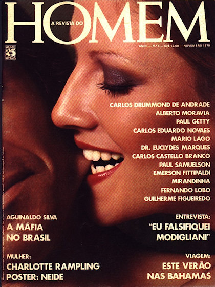 Playboy (Brazil) November 1975 magazine back issue Playboy (Brazil) magizine back copy Playboy (Brazil) magazine November 1975 cover image, with Lizete, Hugo on the cover of the magazine