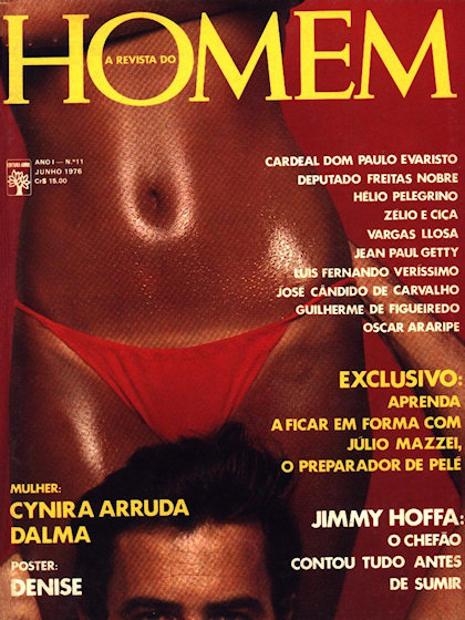 Playboy (Brazil) June 1976 magazine back issue Playboy (Brazil) magizine back copy Playboy (Brazil) magazine June 1976 cover image, with Dalma, Tony on the cover of the magazine