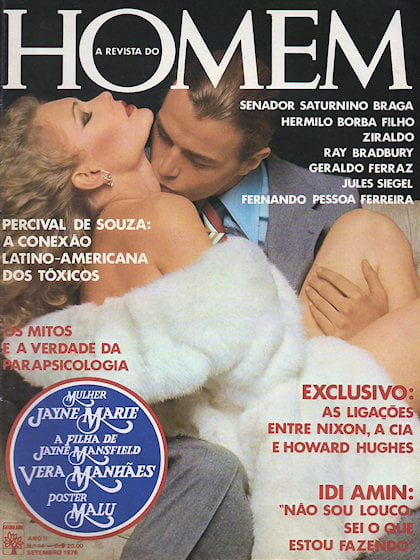 Playboy (Brazil) September 1976 magazine back issue Playboy (Brazil) magizine back copy Playboy (Brazil) magazine September 1976 cover image, with René, Vivien on the cover of the magazine