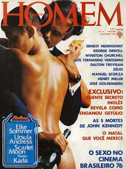 Playboy (Brazil) December 1976 magazine back issue Playboy (Brazil) magizine back copy Playboy (Brazil) magazine December 1976 cover image, with Lívia, Unknown on the cover of the magazin
