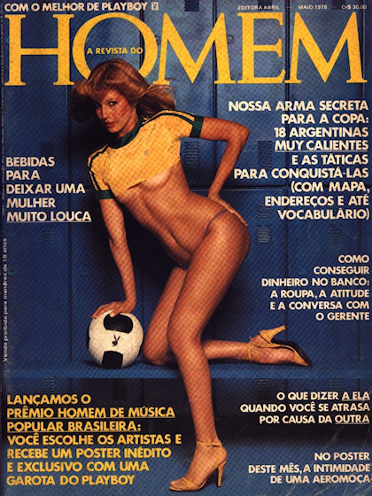 Playboy (Brazil) May 1978 magazine back issue Playboy (Brazil) magizine back copy Playboy (Brazil) magazine May 1978 cover image, with Denise Motta on the cover of the magazine