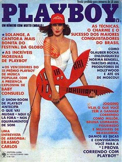Playboy (Brazil) October 1980 magazine back issue Playboy (Brazil) magizine back copy Playboy (Brazil) magazine October 1980 cover image, with Laura de Nigris on the cover of the magazin