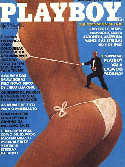 Playboy (Brazil) December 1980 magazine back issue Playboy (Brazil) magizine back copy Playboy (Brazil) magazine December 1980 cover image, with Solange Couto, Padilha on the cover of the