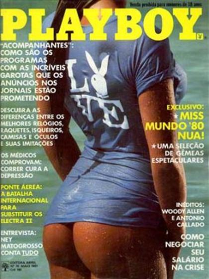 Playboy (Brazil) May 1981 magazine back issue Playboy (Brazil) magizine back copy Playboy (Brazil) magazine May 1981 cover image, with Diana Fitzgerald on the cover of the magazine