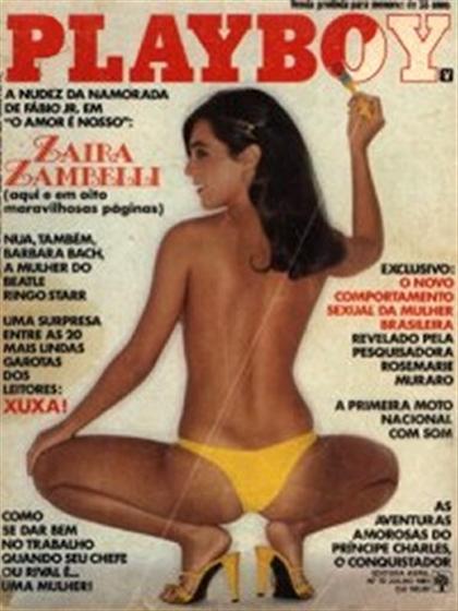 Playboy (Brazil) July 1981 magazine back issue Playboy (Brazil) magizine back copy Playboy (Brazil) magazine July 1981 cover image, with Zaira Zambelli on the cover of the magazine