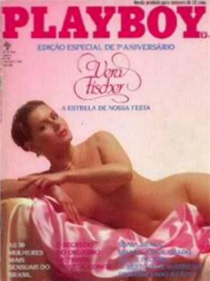 Playboy (Brazil) August 1982 magazine back issue Playboy (Brazil) magizine back copy Playboy (Brazil) magazine August 1982 cover image, with Vera Fischer on the cover of the magazine