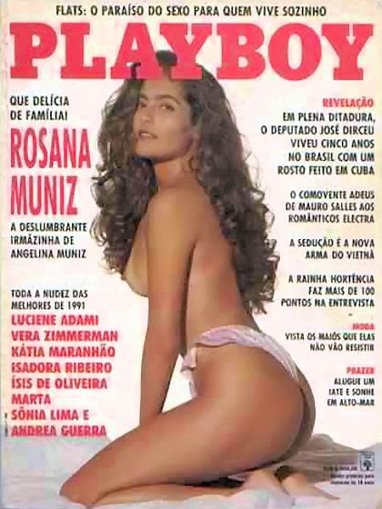 Playboy (Brazil) January 1992 magazine back issue Playboy (Brazil) magizine back copy Playboy (Brazil) January 1992 Magazine Back Issue Published by HMH Publishing, Hugh Marston Hefner. Covergirl Rosana Muniz (Nude).