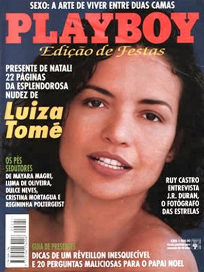 Playboy (Brazil) December 1993 magazine back issue Playboy (Brazil) magizine back copy Playboy (Brazil) magazine December 1993 cover image, with Luiza Tomé on the cover of the magazine