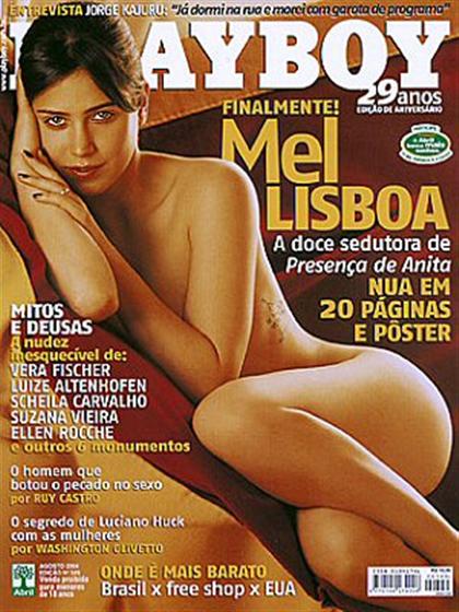 Playboy (Brazil) August 2004 magazine back issue Playboy (Brazil) magizine back copy Playboy (Brazil) magazine August 2004 cover image, with Mel Lisboa on the cover of the magazine