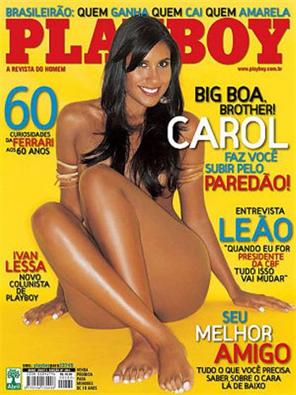 Playboy (Brazil) May 2007 magazine back issue Playboy (Brazil) magizine back copy Playboy (Brazil) magazine May 2007 cover image, with Carollini Honório on the cover of the magazine