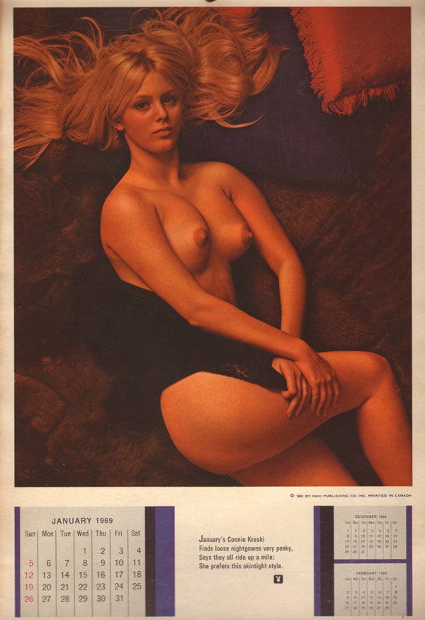 Playboy Playmate Wall Calendar 1969