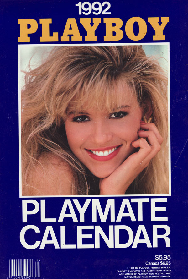 Playboy Playmate Wall Calendar 1992 magazine back issue Playboy Calendar magizine back copy playmate wall calendars, the hottest playmates of the year nude, sexy girls of playboy models,  1992