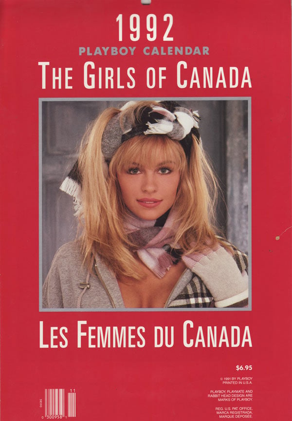 Playboy Girls of Canada Wall Calendar 1992