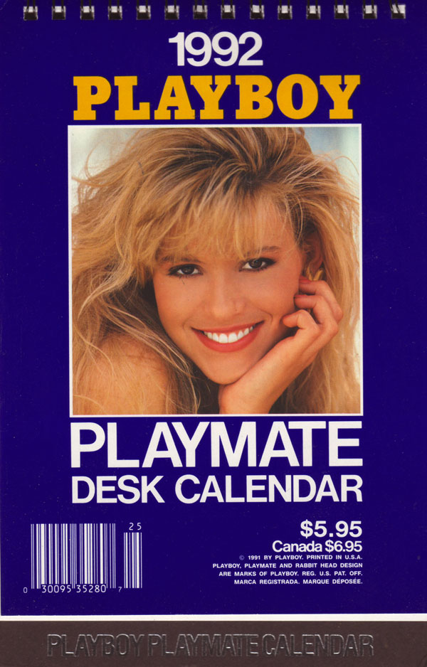 Playboy Playmate Desk Calendar 1992 magazine back issue Playboy Calendar magizine back copy playboy playmate desk calendar 1992