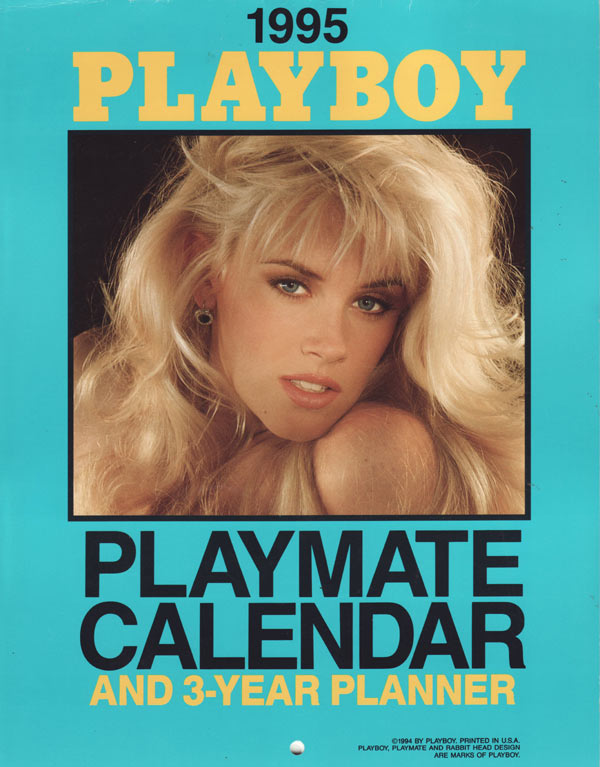 Playboy Playmate Wall Calendar & 3-Year Planner 1995 magazine back issue Playboy Calendar magizine back copy playmate calendar and 3-year planner, 1997 playboy magazine, rabbit head, hottest playmates of  1995