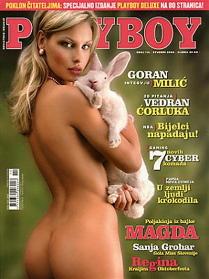 Playboy (Croatia) November 2006 magazine back issue Playboy (Croatia) magizine back copy Playboy (Croatia) magazine November 2006 cover image, with Magdalena Królikowska on the cover of the