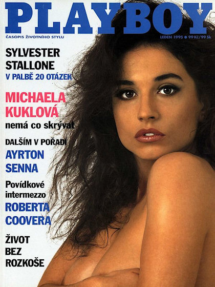 Playboy (Czech Republic) January 1995 magazine back issue Playboy (Czech Republic) magizine back copy Playboy (Czech Republic) magazine January 1995 cover image, with Michaela Kuklová on the cover of th