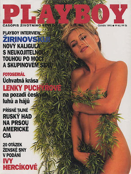 Playboy (Czech Republic) June 1995 magazine back issue Playboy (Czech Republic) magizine back copy Playboy (Czech Republic) magazine June 1995 cover image, with Lenka Puchýřová on the cover of t