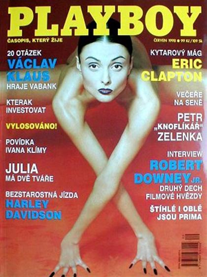 Playboy (Czech Republic) June 1998 magazine back issue Playboy (Czech Republic) magizine back copy Playboy (Czech Republic) magazine June 1998 cover image, with Katerina Styrková on the cover of the 