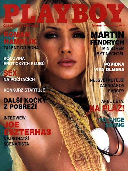 Playboy (Czech Republic) July 1998 magazine back issue Playboy (Czech Republic) magizine back copy Playboy (Czech Republic) magazine July 1998 cover image, with Leoni on the cover of the magazine