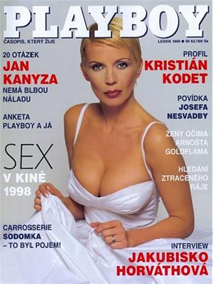 Playboy (Czech Republic) January 1999 magazine back issue Playboy (Czech Republic) magizine back copy Playboy (Czech Republic) magazine January 1999 cover image, with Kateřina Kornová on the cover 