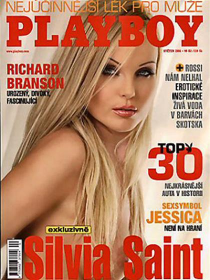 Playboy (Czech Republic) May 2006 magazine back issue Playboy (Czech Republic) magizine back copy Playboy (Czech Republic) magazine May 2006 cover image, with Sylvia Saint (Silvie Tomčalová) on