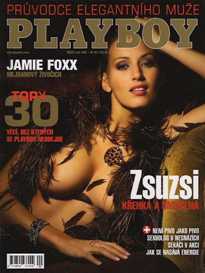 Playboy (Czech Republic) October 2006 magazine back issue Playboy (Czech Republic) magizine back copy Playboy (Czech Republic) magazine October 2006 cover image, with Zsuzsanna Ripli on the cover of the