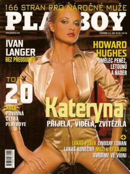 Playboy (Czech Republic) November 2007 magazine back issue Playboy (Czech Republic) magizine back copy Playboy (Czech Republic) magazine November 2007 cover image, with Kateryna Tolkachova on the cover o