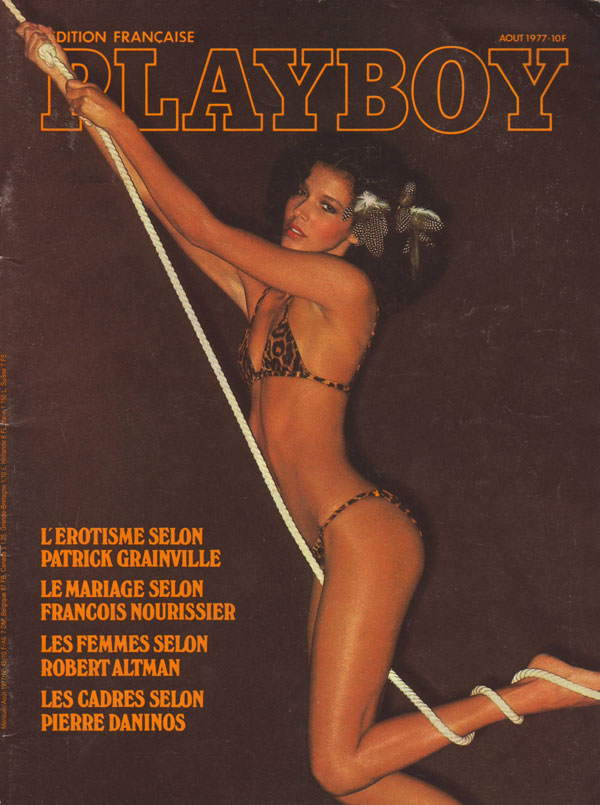 Playboy Français Aout 1977 magazine back issue Playboy (France) magizine back copy france playboy francaise filles nues des femmes sexy xxx photos erotisme mariage olivier stirn adult