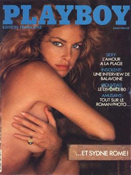 Playboy Francais July 1980 magazine back issue Playboy (France) magizine back copy Playboy Francais magazine July 1980 cover image, with Sydne Rome on the cover of the magazine