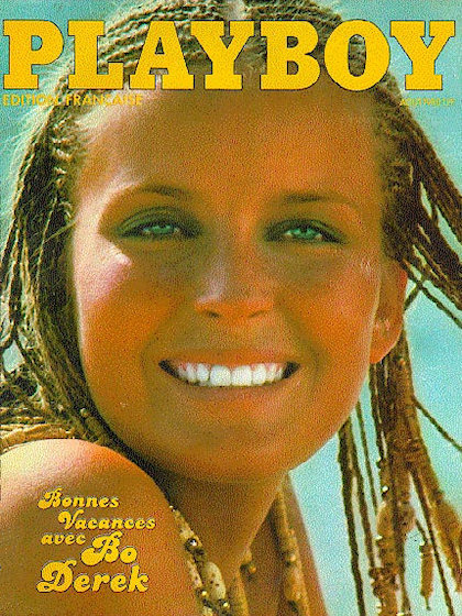 Playboy Francais August 1980 magazine back issue Playboy (France) magizine back copy Playboy Francais magazine August 1980 cover image, with Bo Derek on the cover of the magazine