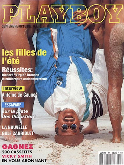 Playboy Francais September 1993 magazine back issue Playboy (France) magizine back copy Playboy Francais magazine September 1993 cover image, with Terry Kiser on the cover of the magazine