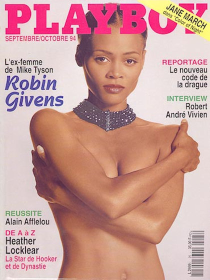 Playboy Francais September 1994 magazine back issue Playboy (France) magizine back copy Playboy Francais magazine September 1994 cover image, with Robin Givens on the cover of the magazine