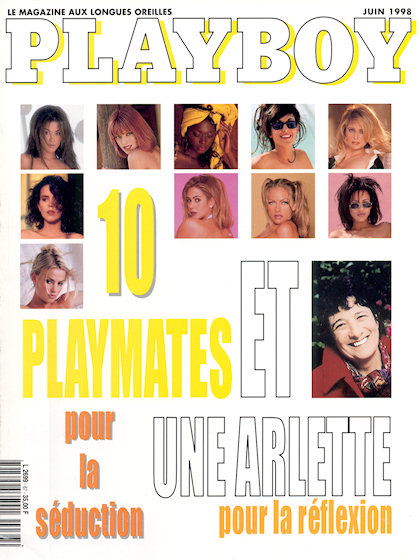 Playboy Francais June 1998 magazine back issue Playboy (France) magizine back copy Playboy Francais magazine June 1998 cover image, with Sung Hi Lee, Angel Boris, Yunia Soloman, Renée
