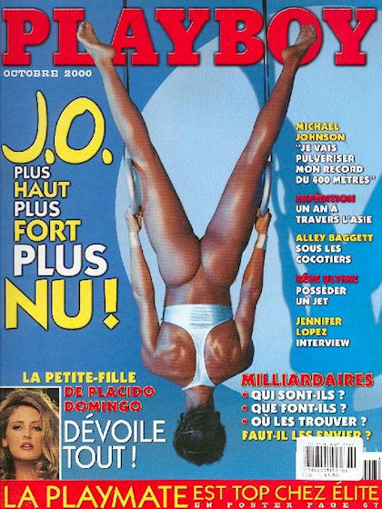 Playboy Francais October 2000 magazine back issue Playboy (France) magizine back copy Playboy Francais magazine October 2000 cover image, with Carla, Ivonne Armant on the cover of the ma