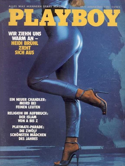 Playboy Germany January 1980 magazine back issue Playboy (Germany) magizine back copy Playboy Germany magazine January 1980 cover image, with Diana Fitzgerald on the cover of the magazin