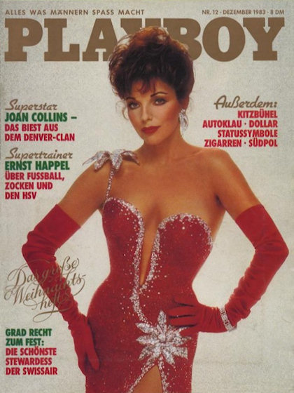 Playboy Germany December 1983 magazine back issue Playboy (Germany) magizine back copy Playboy Germany magazine December 1983 cover image, with Joan Collins on the cover of the magazine
