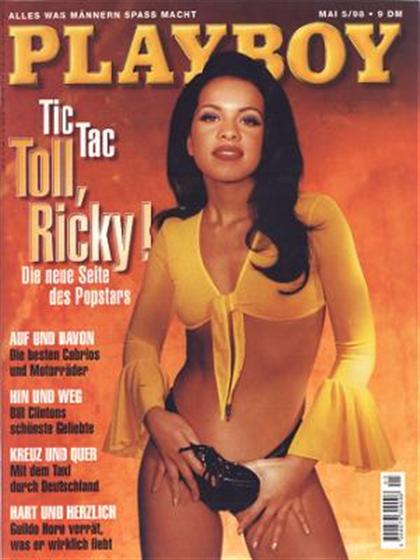 Playboy Germany May 1998 magazine back issue Playboy (Germany) magizine back copy Playboy Germany magazine May 1998 cover image, with Ricky (Ricarda Wältken) on the cover of the maga