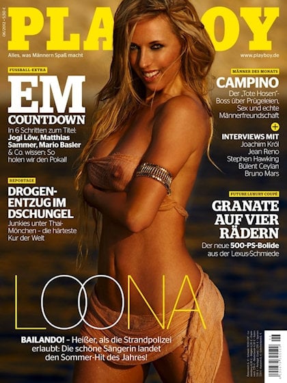 Playboy Germany June 2012 magazine back issue Playboy (Germany) magizine back copy Playboy Germany magazine June 2012 cover image, with Marie-Jose van der Kolk (Loona) on the cover of
