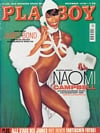 Naomi Campbell magazine cover appearance Playboy Germany December 1999