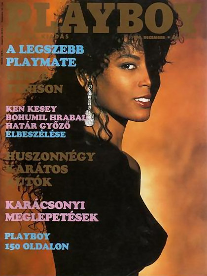 Playboy Hungary December 1990 magazine back issue Playboy (Hungary) magizine back copy Playboy Hungary magazine December 1990 cover image, with Reneé Tenison on the cover of the magazine