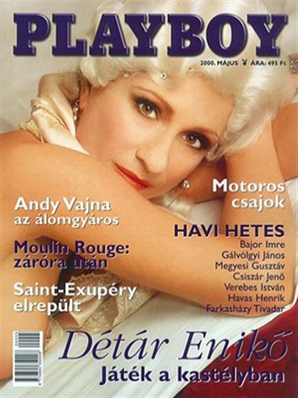Playboy Hungary May 2000 magazine back issue Playboy (Hungary) magizine back copy Playboy Hungary magazine May 2000 cover image, with Enikó Détár on the cover of the magazine