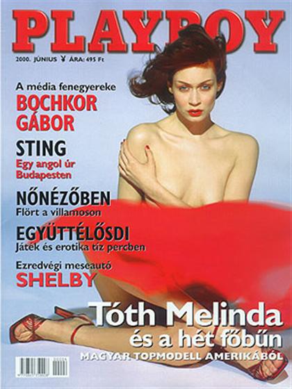 Playboy Hungary June 2000 magazine back issue Playboy (Hungary) magizine back copy Playboy Hungary magazine June 2000 cover image, with Melinda Tóth on the cover of the magazine