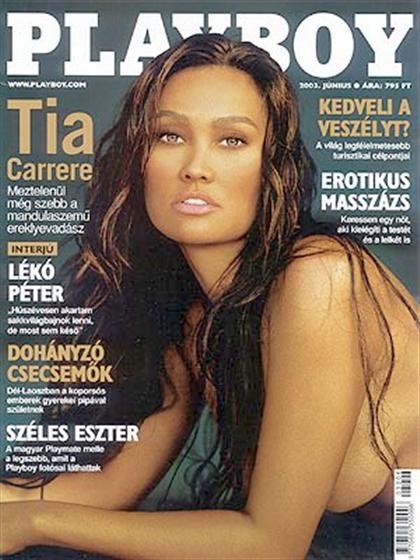 Playboy Hungary June 2003 magazine back issue Playboy (Hungary) magizine back copy Playboy Hungary magazine June 2003 cover image, with Tia Carrere on the cover of the magazine