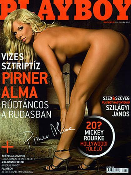 Playboy Hungary June 2009 magazine back issue Playboy (Hungary) magizine back copy Playboy Hungary magazine June 2009 cover image, with Alma Pirner on the cover of the magazine