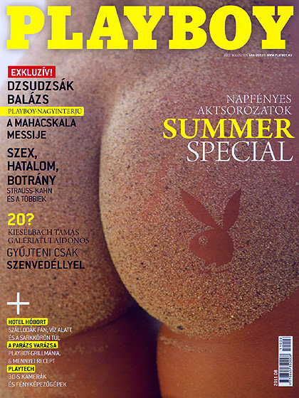 Playboy Hungary August 2011 magazine back issue Playboy (Hungary) magizine back copy Playboy Hungary magazine August 2011 cover image, with Francine Piaia on the cover of the magazine