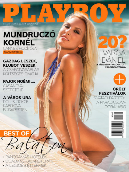 Playboy (Hungary) July 2014 magazine back issue Playboy (Hungary) magizine back copy Playboy (Hungary) magazine July 2014 cover image, with Noémi Pajor on the cover of the magazine